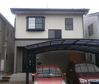 愛知県豊田市Ｍ様、外壁塗替え工事、施工前外観全景写真