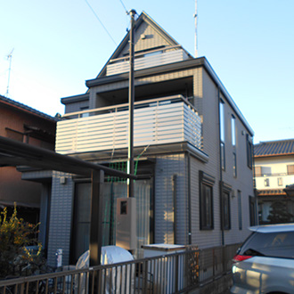 愛知県名古屋市Ｂ様_外壁屋根塗装工事_施工前外観画像
