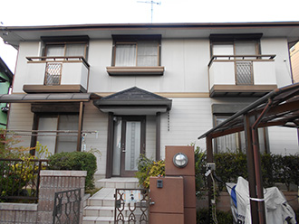 愛知県小牧市Ｋ様_外壁屋根塗装工事_施工前外観画像
