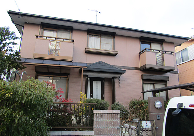 愛知県小牧市Ｋ様_外壁屋根塗替え工事_施工後全景写真