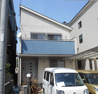 愛知県名古屋市Ｈ様_外壁屋根塗装工事_施工前外観画像