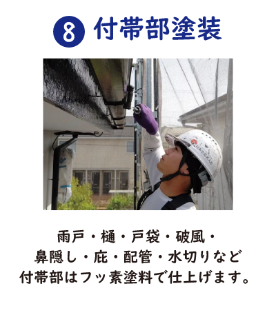 ⑧付帯部塗装